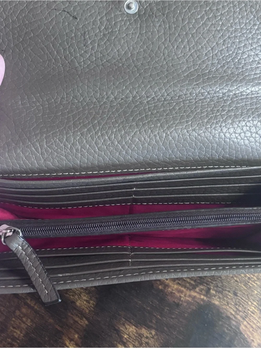 Dooney & Bourke Brown Pebbled Leather Tote with Matching Wallet